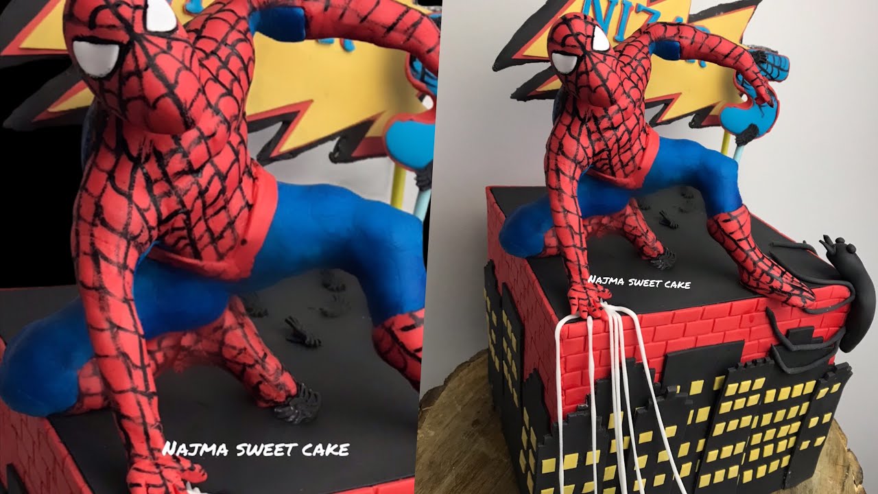 How to make SPIDERMAN Cake Topper /Cómo hacer a SPIDERMAN para tortas كعكة سبيدرمان