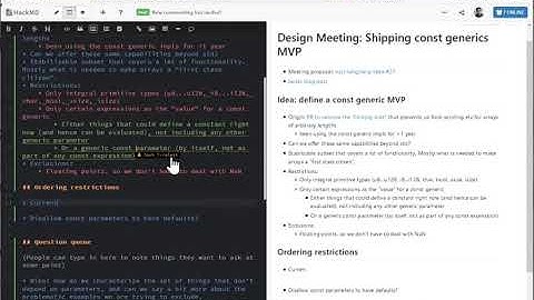Design Meeting 2020-07-22: Const generics MVP