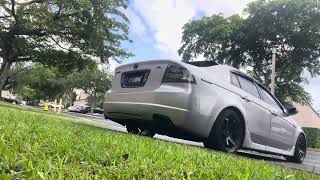 Acura Tl straight pipe with dynomax race bullet resonator Acura Tl Mid Muffler Delete Dynomax Resonator Cold Start Stage 3 Exhaust Setup