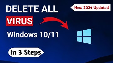 How to Delete All Viruses on Windows 10/11 in (3 Simple Steps) 2024 || Remove Virus from your PC ||