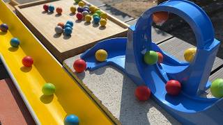Marble run race ☆ Single rotation slope & spiral slope!