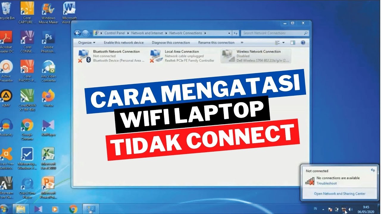 Cara Mudah Mengatasi WiFi Laptop Tidak Connect Internet - YouTube