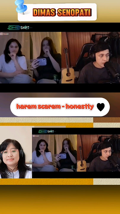 honestly - harem scarem #reaction #coversong #ometv #dimassenopati #shorts