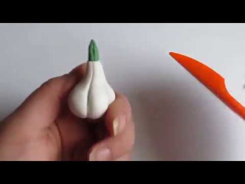 Лепим чеснок из полимерной глины 7 цветов, Артефакт (Artifact)