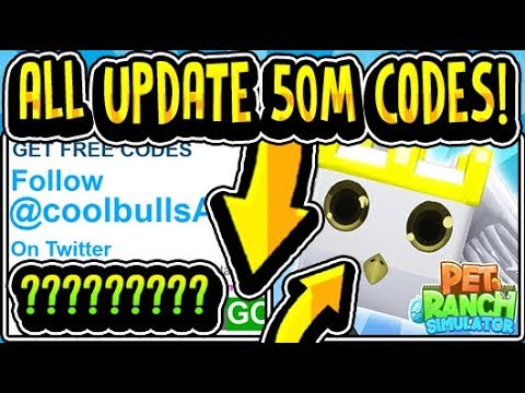 All Pet Ranch Simulator 50m Update Codes 2019 Pet Ranch Simulator 50m Update Part 1 2 Roblox Youtube - coolbulls on twitter pet ranch simulator 2 is coming very soon roblox