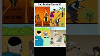 sad reality of life deep cartoon character photos #shorts #motivation