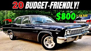 20 Classic Cars from $800 to $8,500!