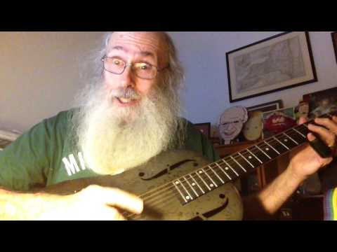 Messiahsez Slide Guitar Bullshit Blues In Open D Tuning on My National Steel NPB12