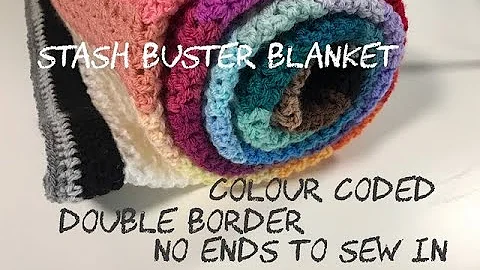 Ophelia Talks CROCHET V-stitch STASH BUSTER update