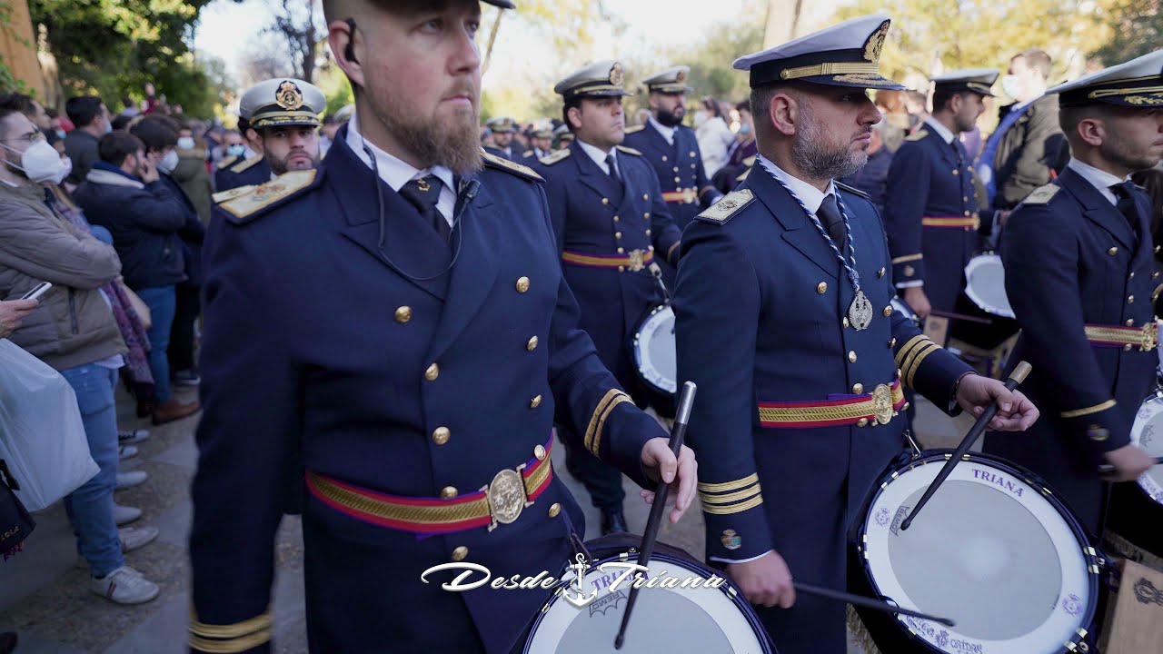 [4K] BATERIA TRES CAIDAS DE TRIANA | LA ESPERANZA | EXTRAORDINARIA CANDELARIA 2021