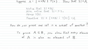 Set Theory and Logic   Lecture 26   Some Basic Set Theory Proofs