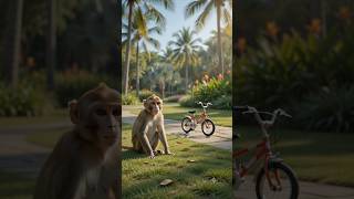 monkey sees cycle.... .#trending #monkey #viral