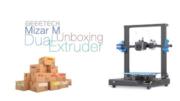 Geeetech Mizar M Dual Extruder Multi Color 3D Printer: Unboxing | Assembly | Test Drive