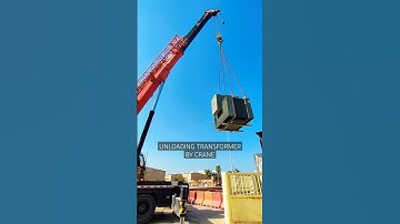 Unloading Transformer #crane #foryou #shorts #reels #fyp #engineering #project