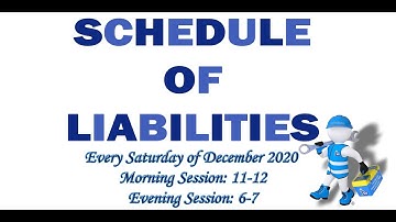 Schedule of Liabilities