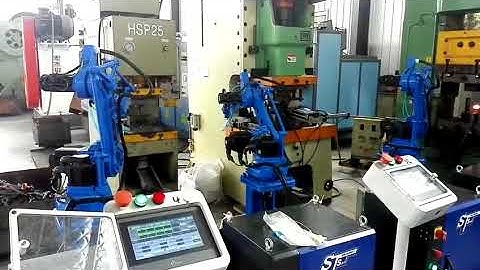 Automatic forging line with Robot operating