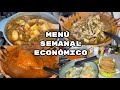 MENÚ SEMANAL ECONÓMICO CON $150 PESOS #8/FABI CEA