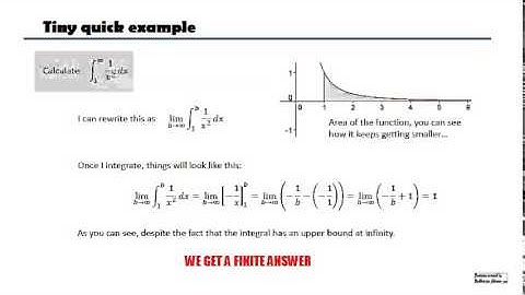 Improper integrals and comparison test