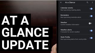 New Google App Update Lets You Customize the "At a Glance" Widget & Remove Weather Information screenshot 4