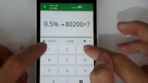 Math Tricks - Single game - To the bitter end - level 40 (Number Keyboard)