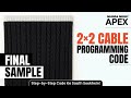 2x2 Cable Design Programming Guide | Shima Seiki APEX 4 Tutorial 🧿