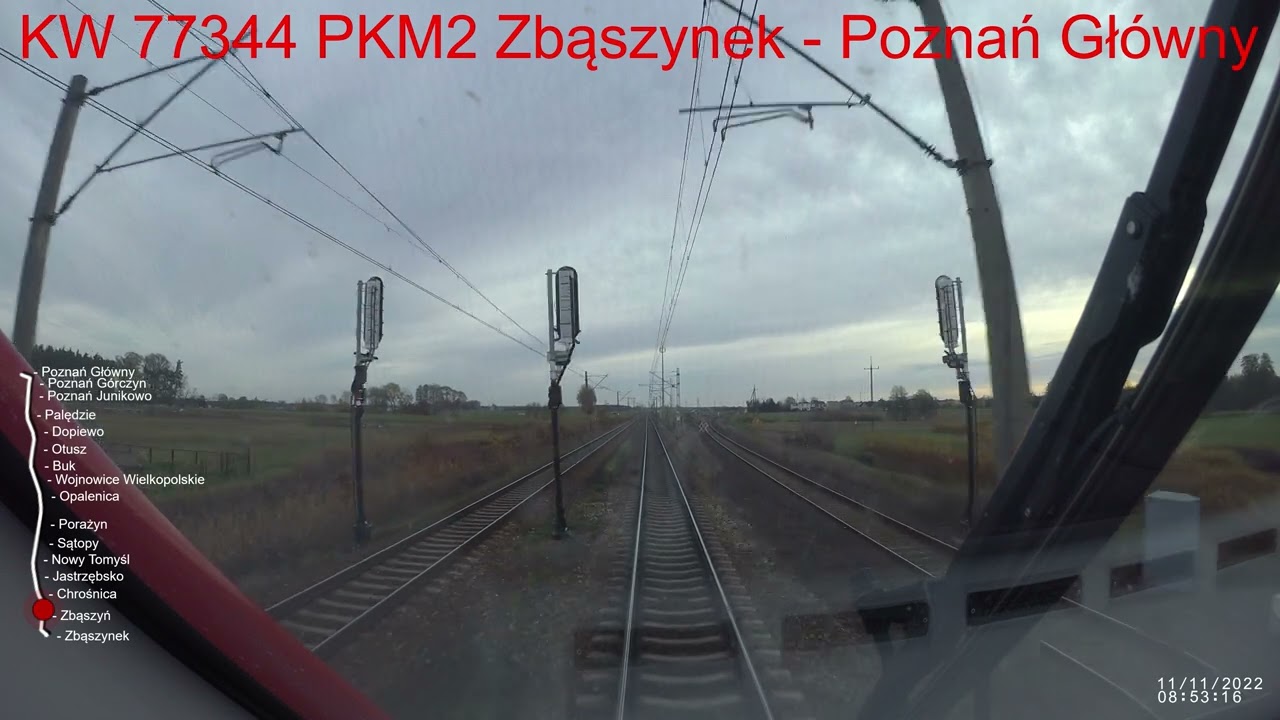 Zbąszynek - Poznań Główny - cała trasa