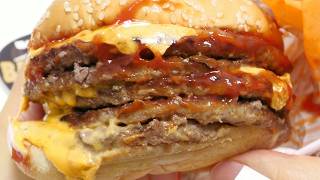 1856-calorie 5 Patties Monster Burger🍔Returns! Burger King BABY BODY BURGER ASMR(No Talking)