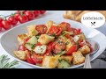 Toskanischer Brotsalat - Panzanella - Der perfekte Sommer Salat