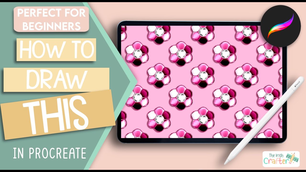 🌸 How to Draw a Stunning Metallic Flower Pattern in Procreate ...