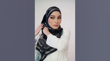 Easy and Simple Hijab Tutorial 💙 #hijab #abaya #abayaworld #hijabstyle #hijabtutorial #muslimah