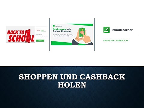 Cashback mit Rabattcorner für Schweizer, Geldsparen beim Shoppen