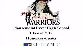 Presentation of the 2017 NRHS Honor Graduates to the School Board