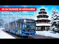 Busse der mvg unterwegs im verschneiten mnchen dezember 2023