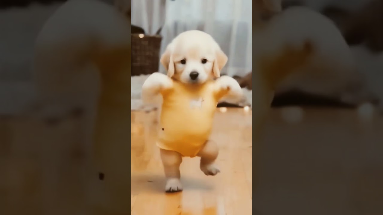 Dancing puppy Deli 🐶 | Cute Dog Show Off Dance Moves 