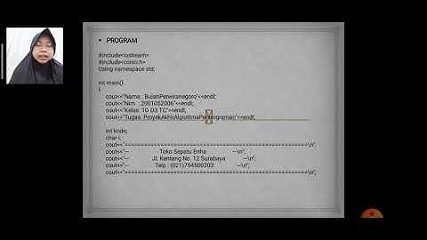 UAS Proyek akhir Algoritma & Pemrograman (Bulan Perwiranegoro 2001052006)