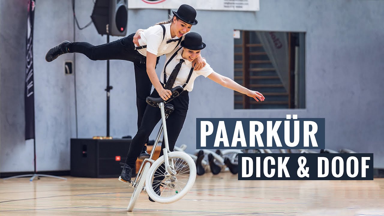 Unicycle Freestyle Deutsche Meister Paarkür 2019 Dick & Doof