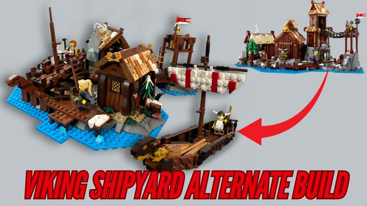 Lego Viking Shipyard MOC - An Alternate Build of the Viking Village