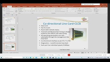 Webinar Series ! Coral PD MUX   Functions & Troubleshooting ! IRCAMTECH ! RDSO ! M S Coral Telecom