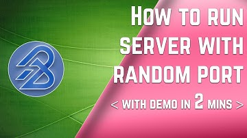 How to run a server with Random Port | #springboot | #java | #javatutorial | balaji