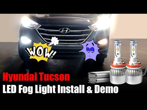 Hyundai Tucson 2016 2017 2018 2019 2020 – How to install LED fog light bulbs?
