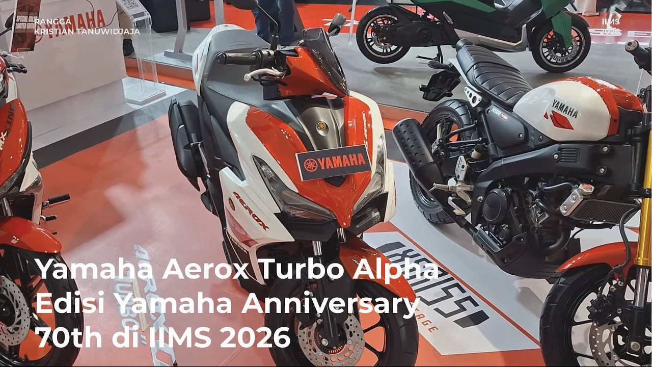 Yamaha Aerox Turbo Alpha Edisi Yamaha Anniversary 70th di IIMS 2026