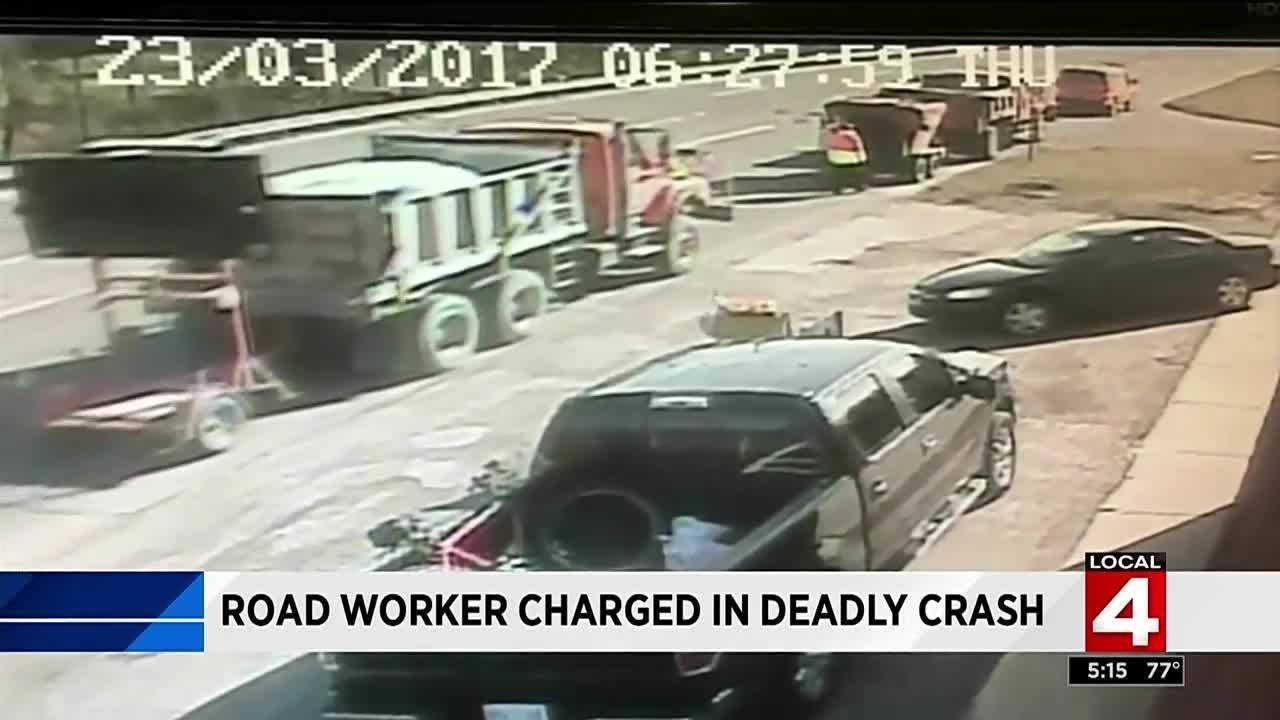 Road worker charged in deadly crash - YouTube