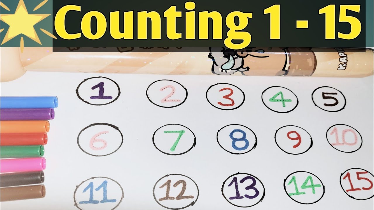 Learn Counting 1 to 15 for Kids | Numbers 1–15 | Fun Kids Learning Video