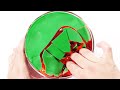 【DIY】表面パキパキのスイカスライムの作り方【slime ASMR】