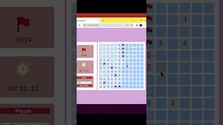 Minesweeper Game in HTML, CSS and Javascript screenshot 1
