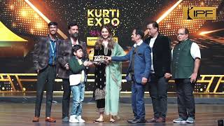 TINA FASHION JAIPUR TOP 50 CREATOR AWARD Given by Actress RAKULPREET SINGH RAGHANI