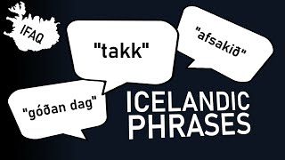 Basic ICELANDIC phrases