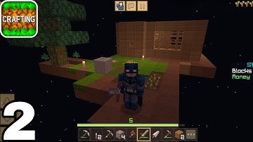 Crafting and Building One Block Skyblock Gameplay Part 2 (Android iOS)2022