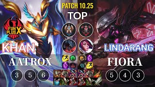 FPX Khan Aatrox vs Lindarang Fiora Top - KR Patch 10.25