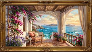 Frame TV Art With Music | Coastal Sunset Porch 4K Art screenshot 4